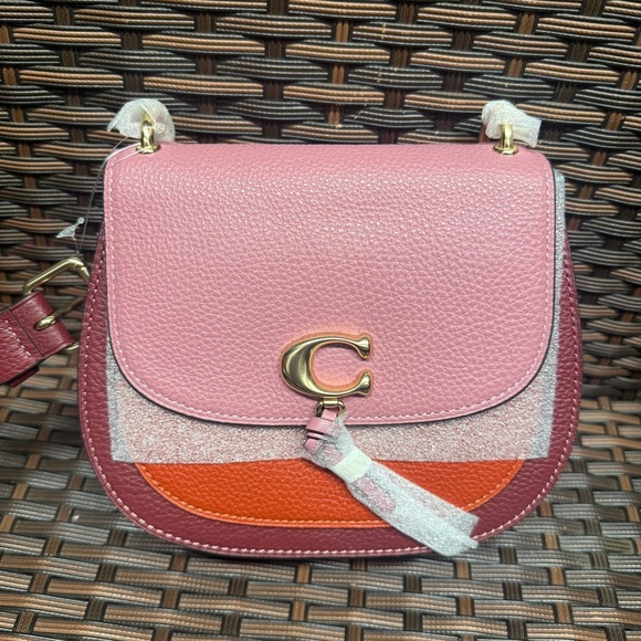 coach REMI SADDLE BAG IN COLORBLOCK (COACH 1330) - Picture 1 of 12